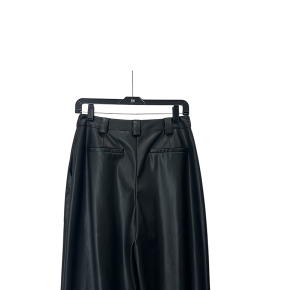 NWT $295 Ramy Brook Black Jace Faux Leather Pant Size 6 - Picture 7 of 12